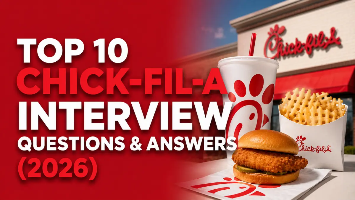 Top 10 Chick-fil-A Interview Questions & Answers (2026)
