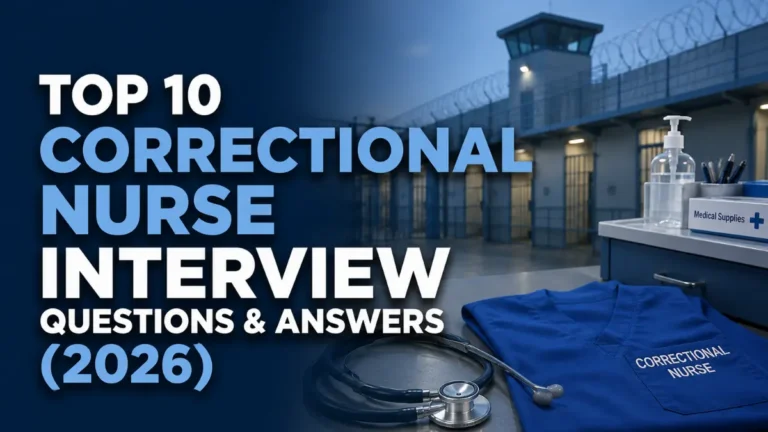 Top 10 Correctional Nurse Interview Questions & Answers (2026)