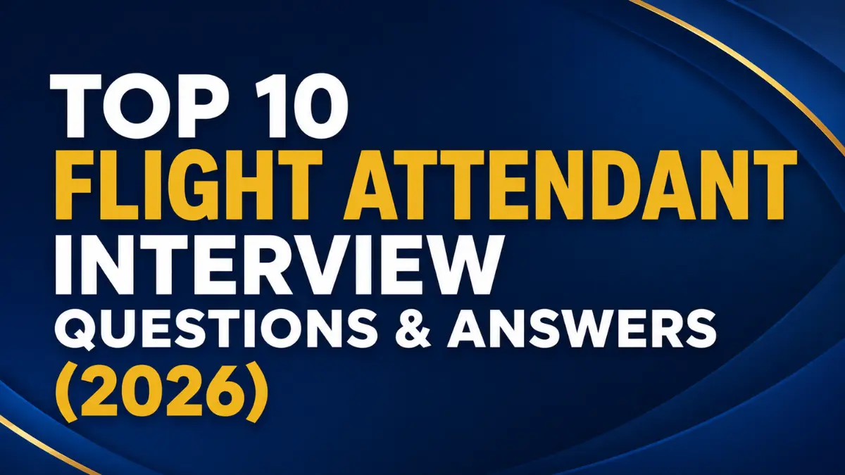 Top 10 Flight Attendant Interview Questions & Answers
