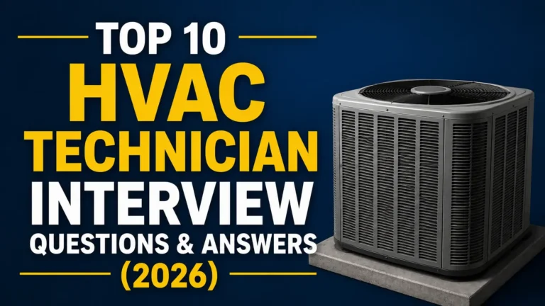 Top 10 HVAC Technician Interview Questions & Answers (2026)