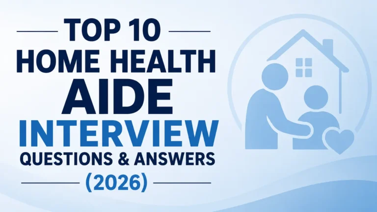 Top 10 Home Health Aide Interview Questions & Answers (2026)