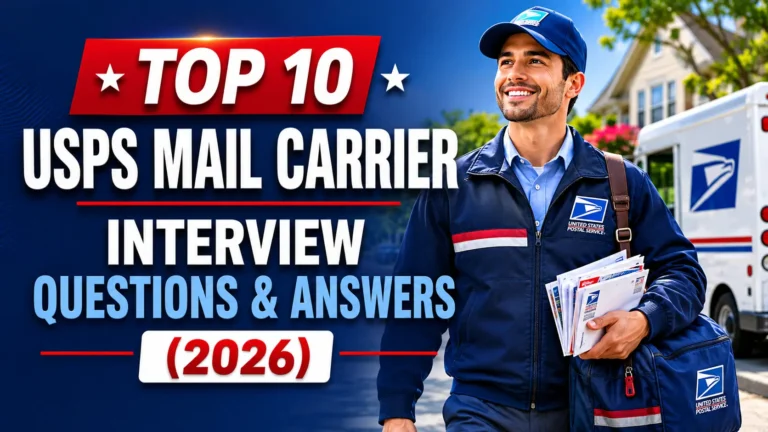 Top 10 USPS Mail Carrier Interview Questions & Answers (2026)